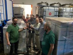 22 bin litre Mut Zeytinyağı Fransa'ya ihracat edildi